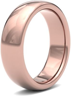 James Moore Wedding Rings | 9ct Rose Gold | 6mm | Heavy | Premium Court | AG_6GHP-9R