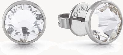 Guess Stainless Steel 8mm Crystal Stud Earrings JUME01343JWSTT/U