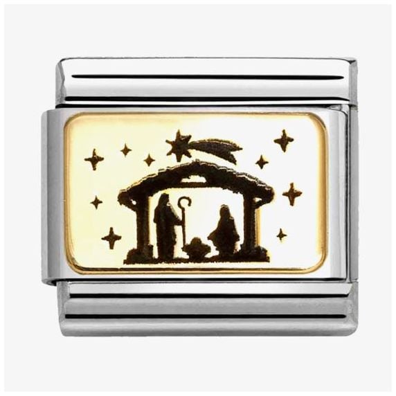 Nomination 030166/34 Nomination Classic Gold Nativity Charm Jewellery