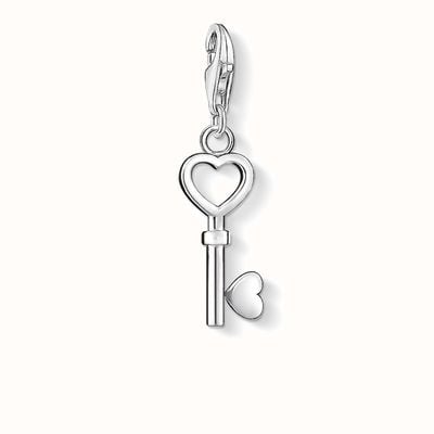 Thomas Sabo Heart Key Charm - 925 Sterling Silver 0888-001-12