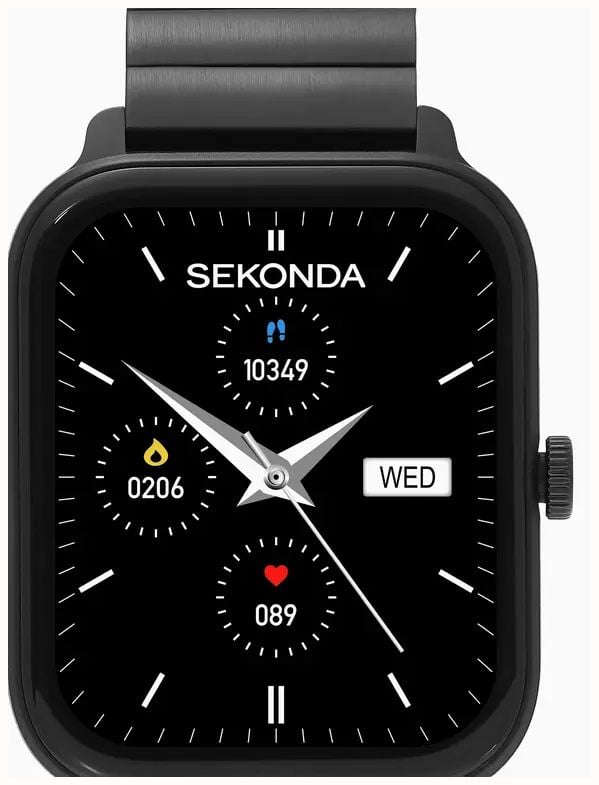Sekonda Motion Lux Smartwatch (37mm) Digital Display / Black Stainless Steel Bracelet 30366 - alternate view 2