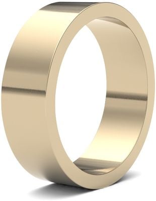 James Moore Wedding Ring  | 9ct Yellow Gold | 6mm | Light | Size Flat | AG_6GLF-9Y AG_6GLF-9Y