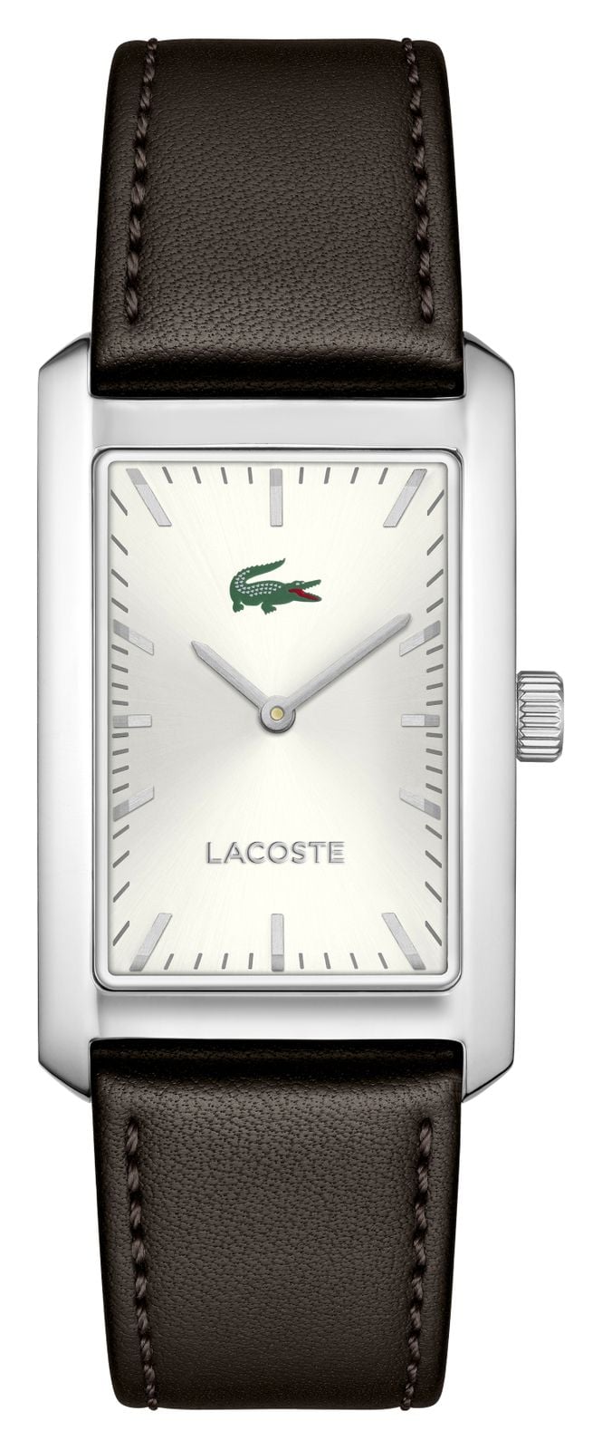 Lacoste 2011527 Santiago Brown Leather Silver Dial Watch