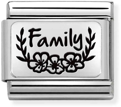 Nomination Classic Family Sterling Silver & Steel Charm 330111/33