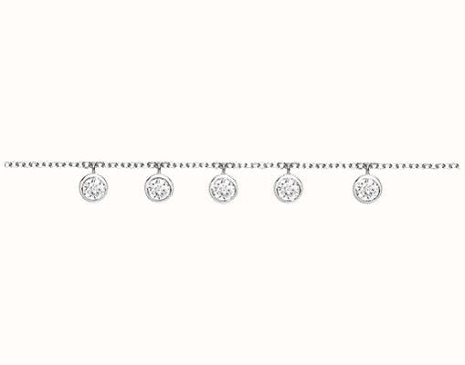 James Moore TH Sterling Silver Ladies Cz Bracelet G2725