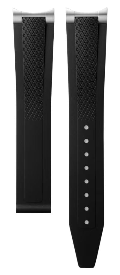 LONGINES L682172904 Black Rubber Strap - No Clasp (19mm Watch