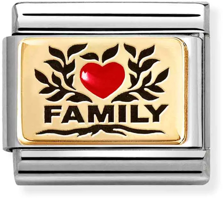 Nomination Classic Family Heart Enamel Charm 030289/07