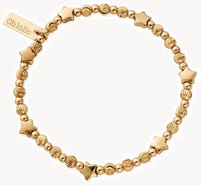 ChloBo Multi Inset Star Bracelet Gold Plated GBMSTAR