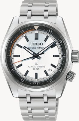 Seiko Prospex “Heritage Motoring” Countdown Speedtimer (39.5mm) Powder Blue Dial / Steel Bracelet HBC003J1