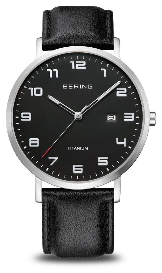 Bering 18640-402 Titanium | Black Dial With Date Window | Watch