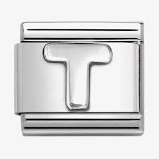 Nomination Classic Letter T Sterling Silver Charm 330113/20