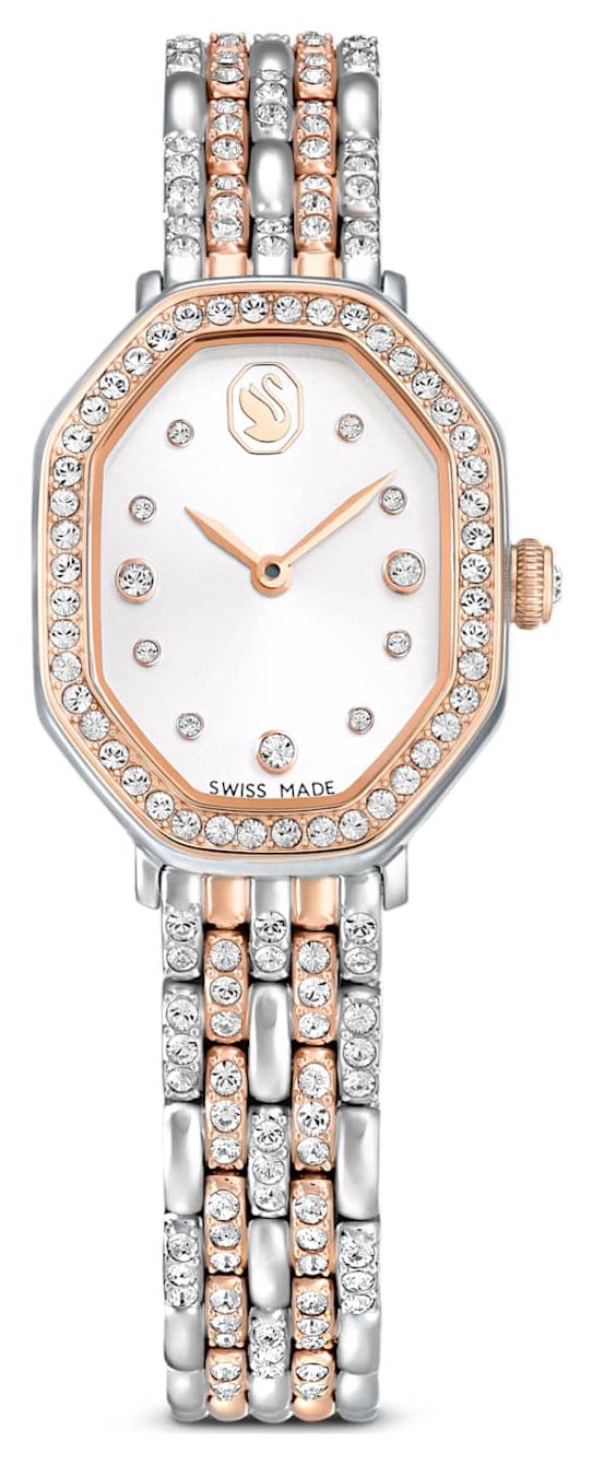 Swarovski 5715521 Dextera Octagon (23mm) Silver Sunray Dial Watch