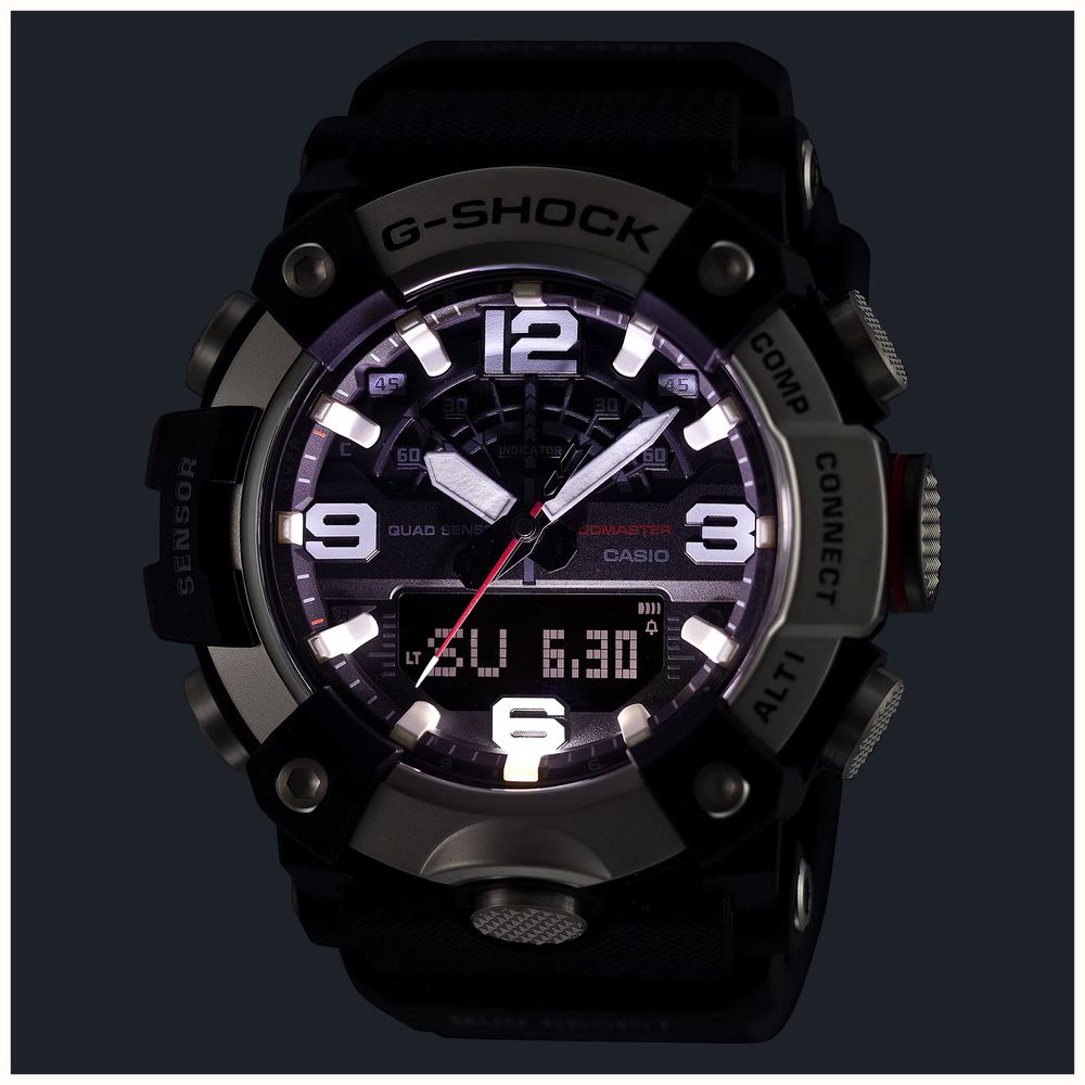 Casio G-Shock Mudmaster MASTER IN HORIZON GOLD (51.3mm) Black Dial / Brown Resin Band Watch GG-B100XMH-5AER - alternate view 8