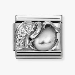 Nomination Classic Aquarius Cubic Zirconia Sterling Silver Charm 330326/11