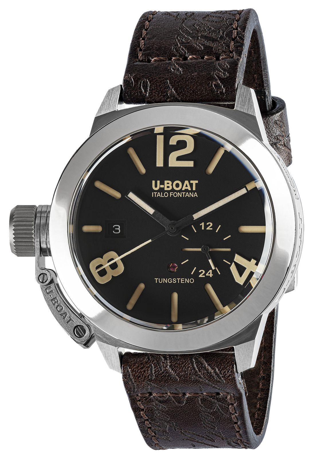 U-Boat 8893 CLASSICO 42mm Tungsten Black Dial Watch