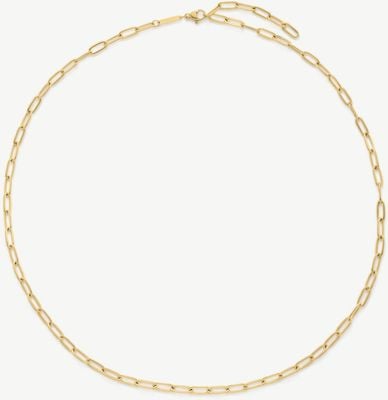 D.LOUISE Extended 14K Gold PVD Paperclip Necklace GN-084