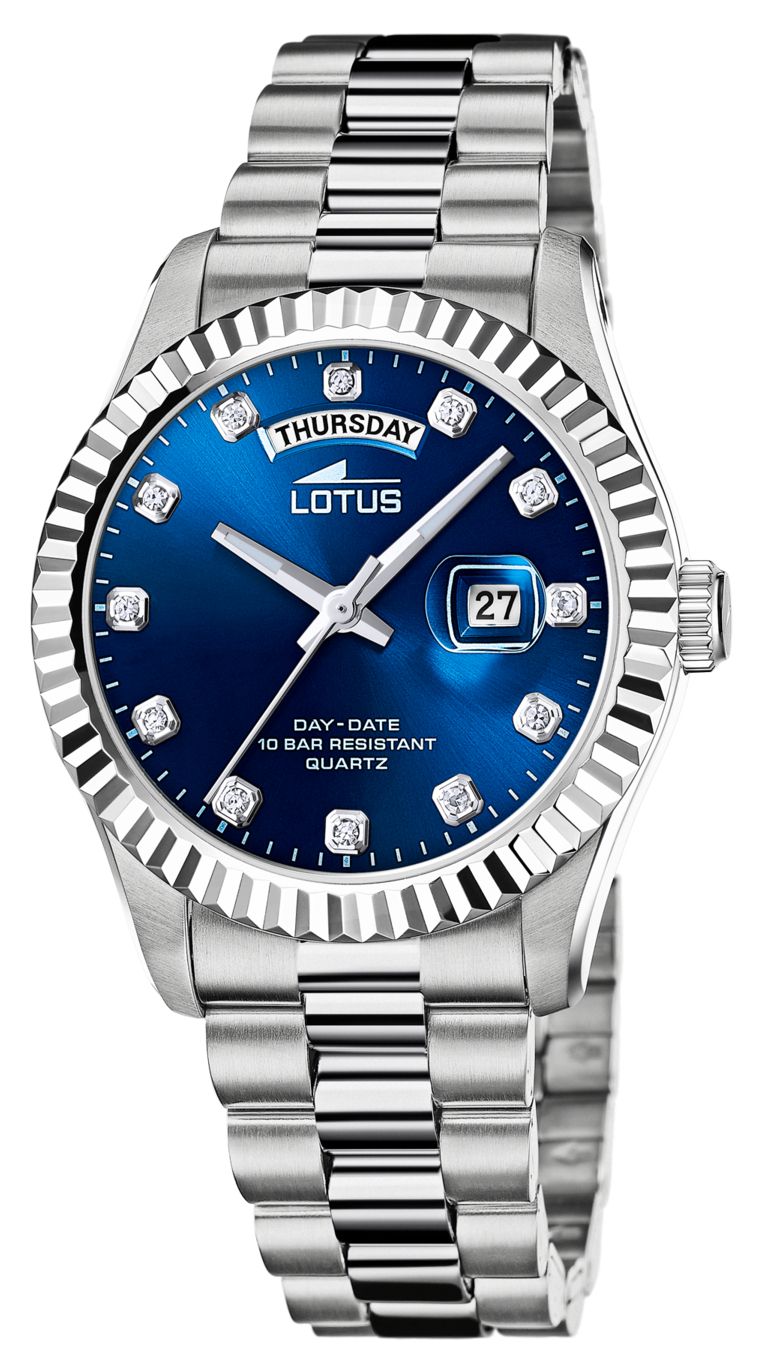 Lotus L18854/5 Freedom Day/Date Quartz (41.5mm) Blue Dial / Watch