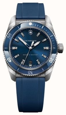 Victorinox Maverick Quartz (39mm) Blue Dial / Blue Rubber Strap 242094