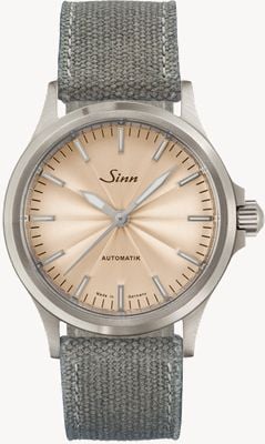 Sinn 556 Limited Edition 'One of 300' (38.5mm) Sand Guilloché Dial / Grey Canvas Strap 556.0122 CANVAS