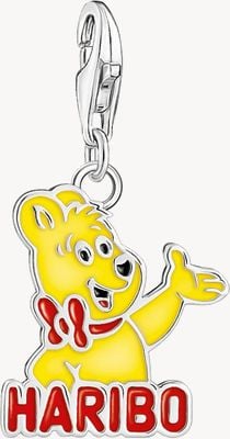 Thomas Sabo x HARIBO Goldbear Logo Charm Sterling Silver Enamel 2180-664-7