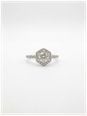 0.50ct Round Brilliant Natural Diamond Platinum Halo Ring J24806