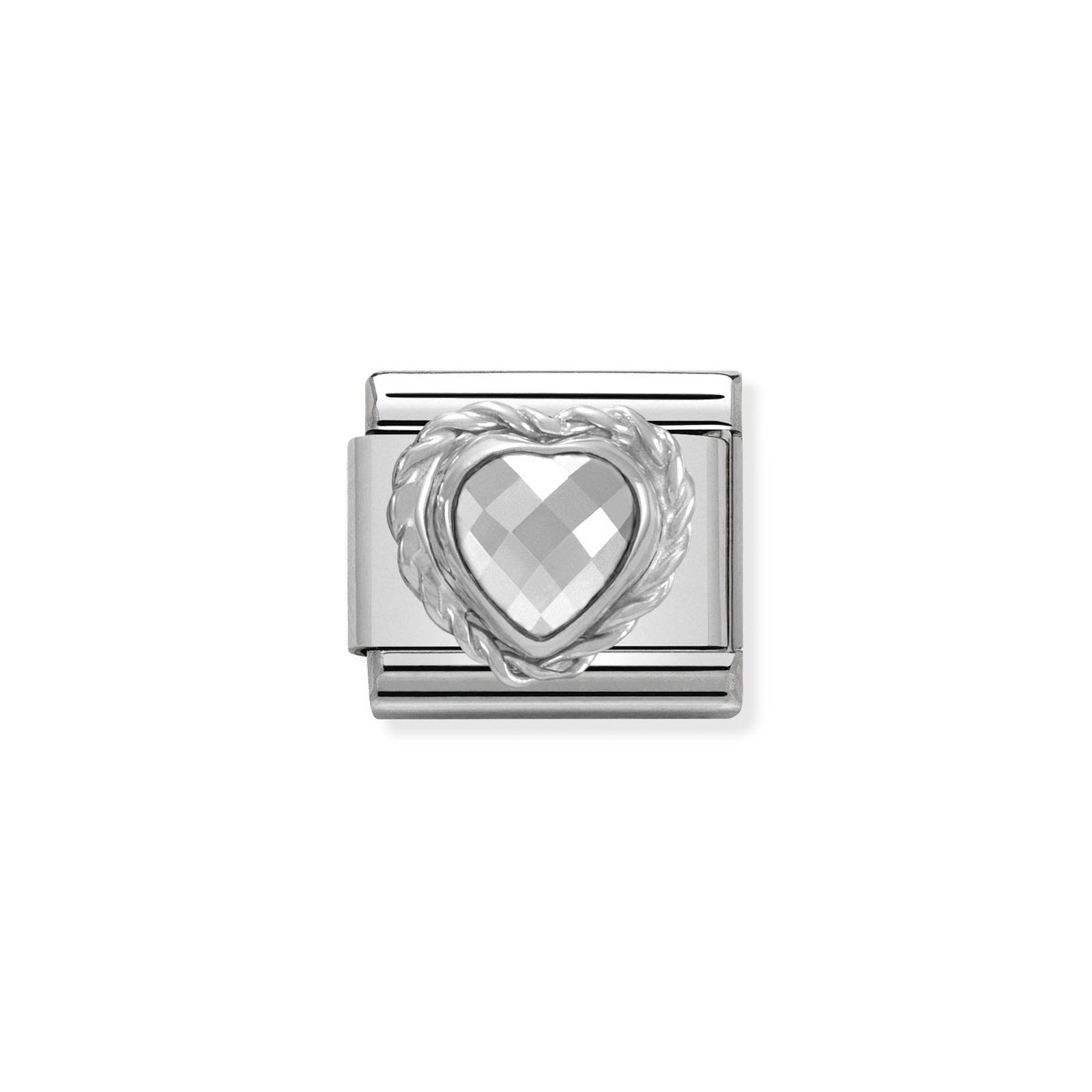 Nomination 330603/010 Classic Heart Sterling Silver & Steel Jewellery