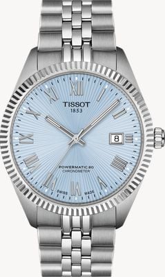 Tissot Ballade Automatic Chronometer (39mm) Ice Blue Dial / Stainless Steel Bracelet T1564081135300