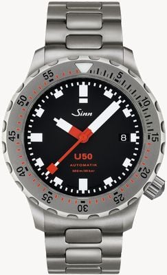 Sinn U50 | Bead Blasted Bracelet Divers Watch 1050.010 BRACELET