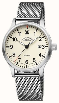 Mühle Glashütte Terrasport II (40mm) Cream Dial / Milanese Mesh Stainless Steel Bracelet M1-37-47-MB-II
