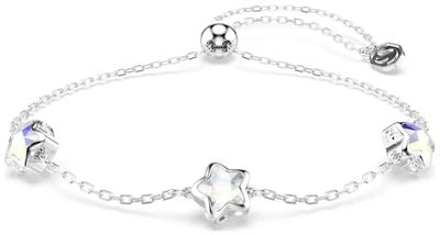 Swarovski Chroma bracelet Star, White, Rhodium plated 5754185