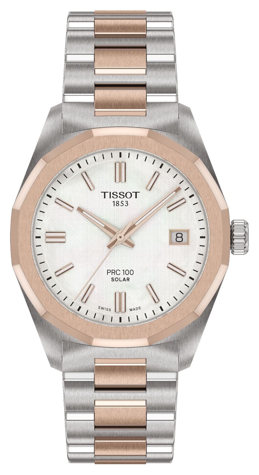Tissot T1518222211100 PRC 100 Solar (34mm) Mother-of-Pearl Watch