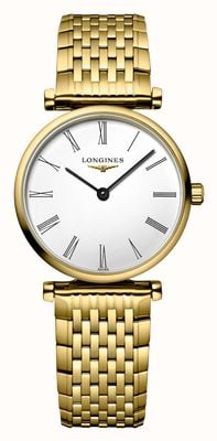 LONGINES La Grande Classique de Longines (24mm) White Dial / Gold PVD Stainless Steel Bracelet L42092118