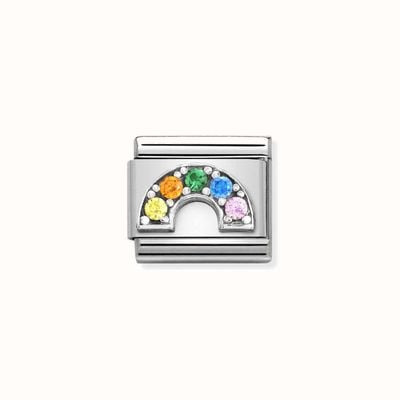 Nomination Composable CL SYMBOLS OX Steel Cz And Silver 925 Rainbow 330323/01