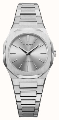 D1 Milano Ultra Thin Zephyr Silver (30mm) Silver Sunray Dial / Stainless Steel Bracelet UTBL30