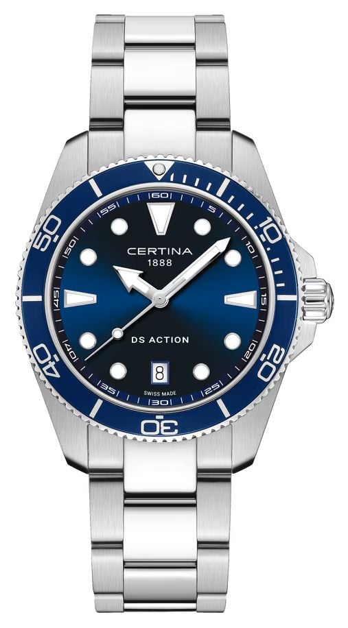 Certina C0484101104100 DS Action Quartz (40mm) Blue Dial / Watch