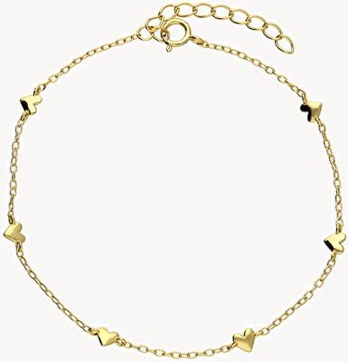 CME Leicester Limited Gold Plated Mini Heart Bracelet H6987/Y
