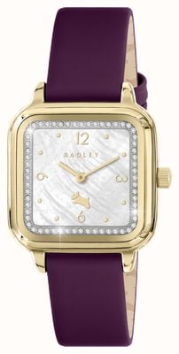 Radley Women's (28mm) Mother-of-Pearl Dial / Purple Leather Strap RY21812