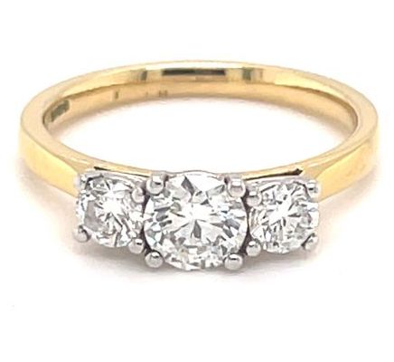 James Moore MX03-0379/100 18ct Yellow Gold Platinum Head 1ct Jewellery