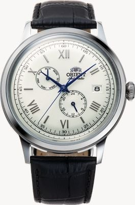 Orient Classic Multi-Dial Automatic (40.5mm) White Dial / Black Leather Strap RA-AK0701S30B