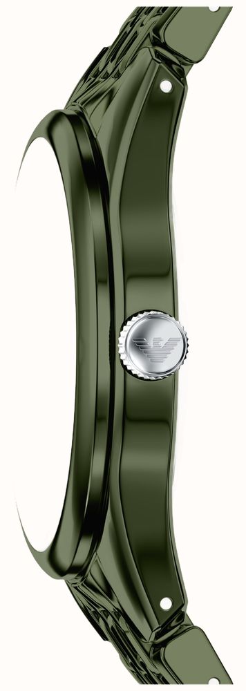Emporio Armani Ceramic Automatic (43mm) Skeleton Dial / Green Ceramic Bracelet AR60100 - alternate view 2