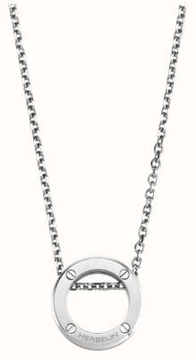 Herbelin Newport Duo Necklace - Brushed And Polished Stainless Steel - 7mm (One Size) CND20AB