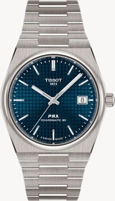 Tissot PRX Powermatic 80 - Titanium (38mm) Blue Dial / Titanium Bracelet T1378074404100