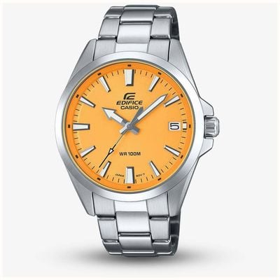 Casio Edifice (42mm) Yellow Dial / Stainless Steel Bracelet EFV-100D-9AVUEF