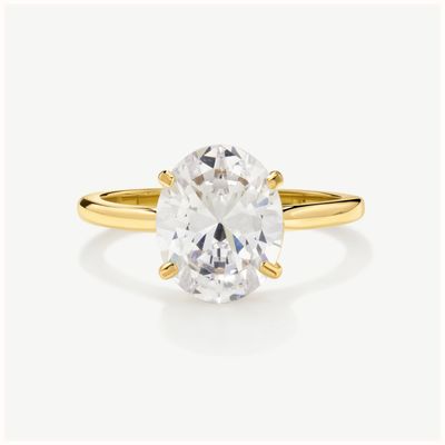 D.LOUISE Gold Tone White Stone Travel Ring YBR-011-06