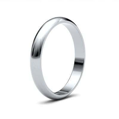 James Moore Wedding Ring  | 3mm | Medium | Size D-Shape | AG_3GMD-PD AG_3GMD-PD