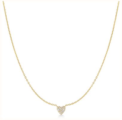 Ania Haie Gold Pavé Heart Cubic Zirconia Necklace N074-01G