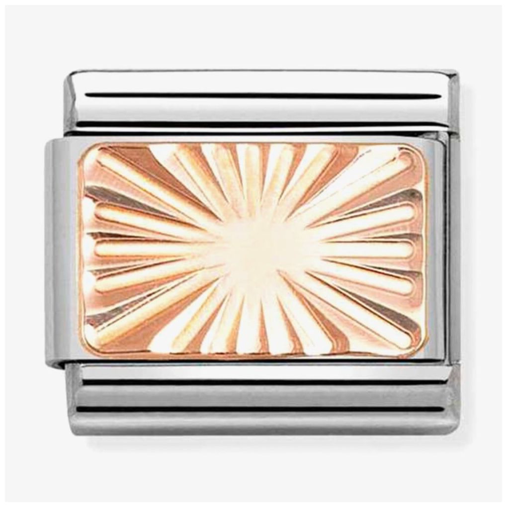 Nomination 430101/56 Rose Gold Classic Plate Charm Bead Jewellery