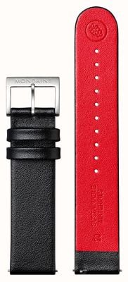 Mondaine Vegan Grape Leather Strap - Black - (20mm) FG312021Q