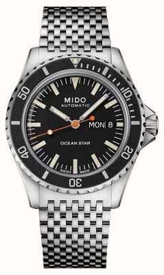 Mido Ocean Star Tribute Automatic Special Edition (40.5mm) Black Dial / Stainless Steel Mesh Bracelet M0268301105100