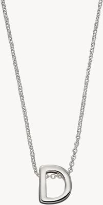 Elements Silver Silver Initial D Pendant Necklace N4431